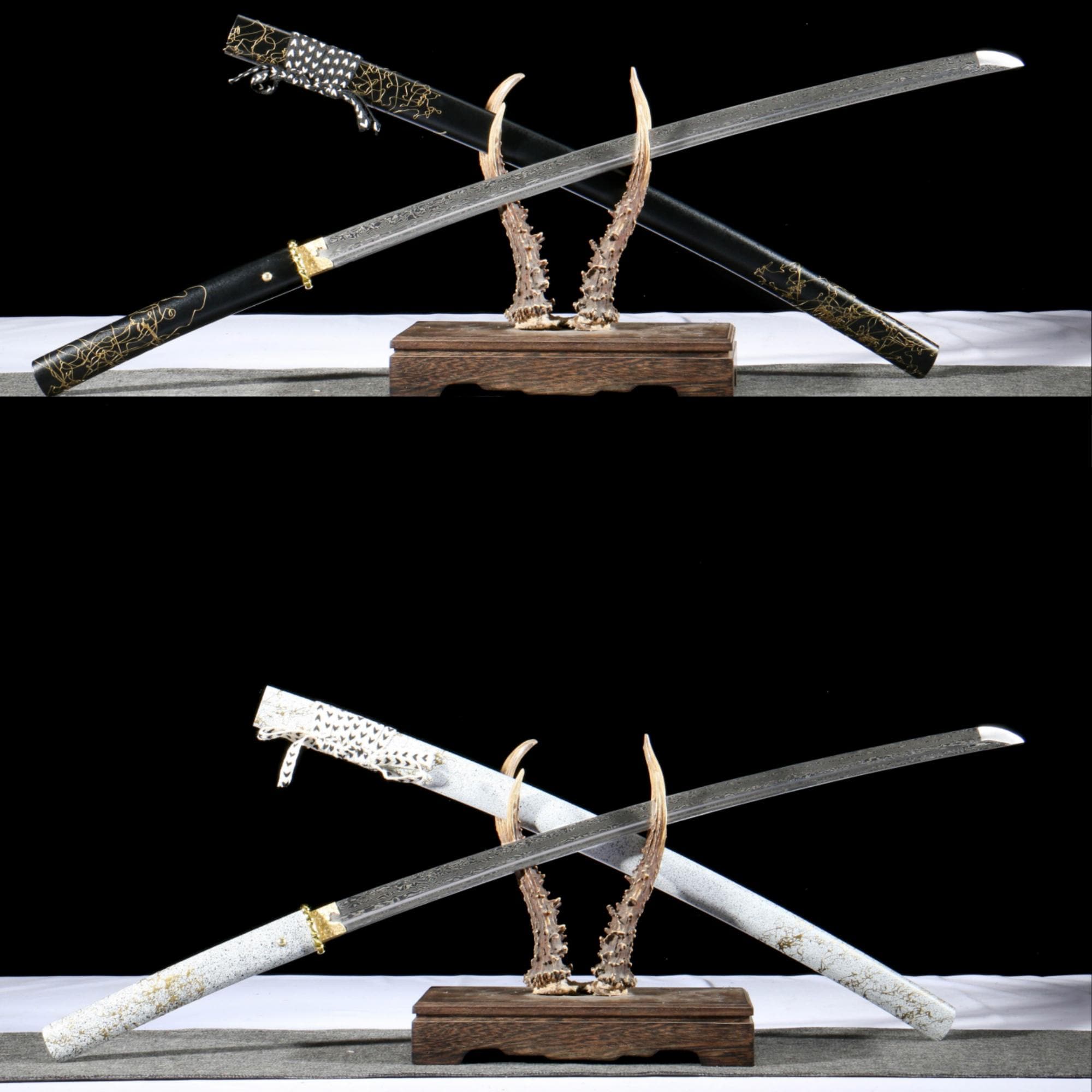 Ghost of Yotei Atsu Katana Damascus Steel Version Hand-forged