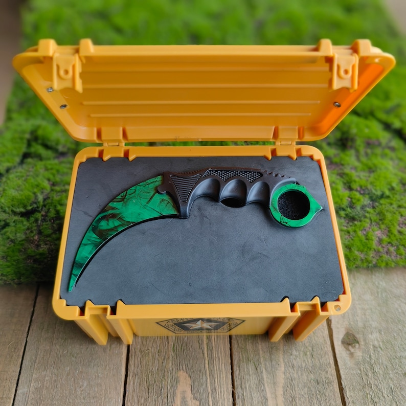 CSGO Gamma Doppler Karambit Trainer: Steel Cosplay Knife Gift Box - Etsy