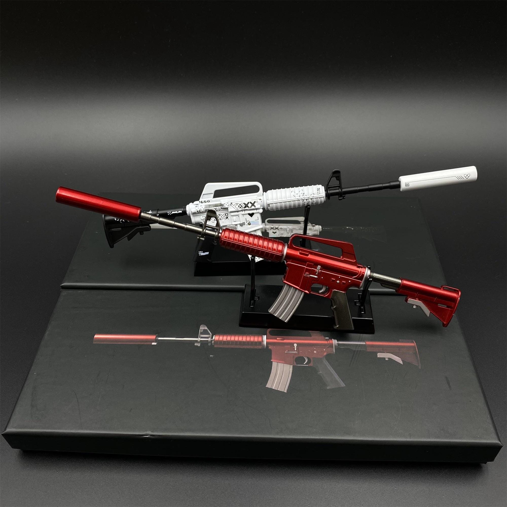 M4A1 美品 CSGO M4A1-S Printstream M4A1 Red Hod ミニチュア：1/5スケール