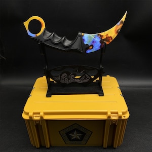 CSGO Case Hardened Gamma Box Case Hardened Karambit Trainer Cool Game Karambit Trainer Storage Gift Box For Collection