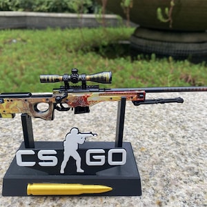 Nieuwe versie CSGO AWP Dragon Lore Skin AWP Metaal Miniatuur 1/6 Schaal 3D-geprinte afbeelding Awp Lore Replica Cs Collective 20 CM/7,9" Game Gift