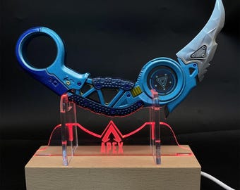 haobook APEX Game Legends Heirloom Raptor's Claw 5.9 '' Metal Collection Cosplay Prop Sac à Dos Décoration Décoration de Bureau Cadeau pour Les Amateurs de Jeux,Rouge