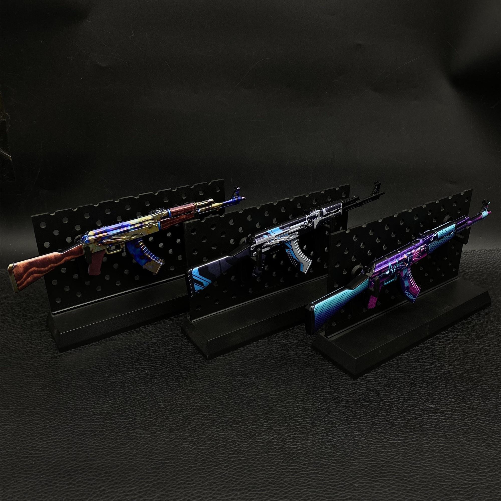 CSGO Game AK47 Neon Rider AK47 Case Hardened Vulcan Skin Model 1/6 ...