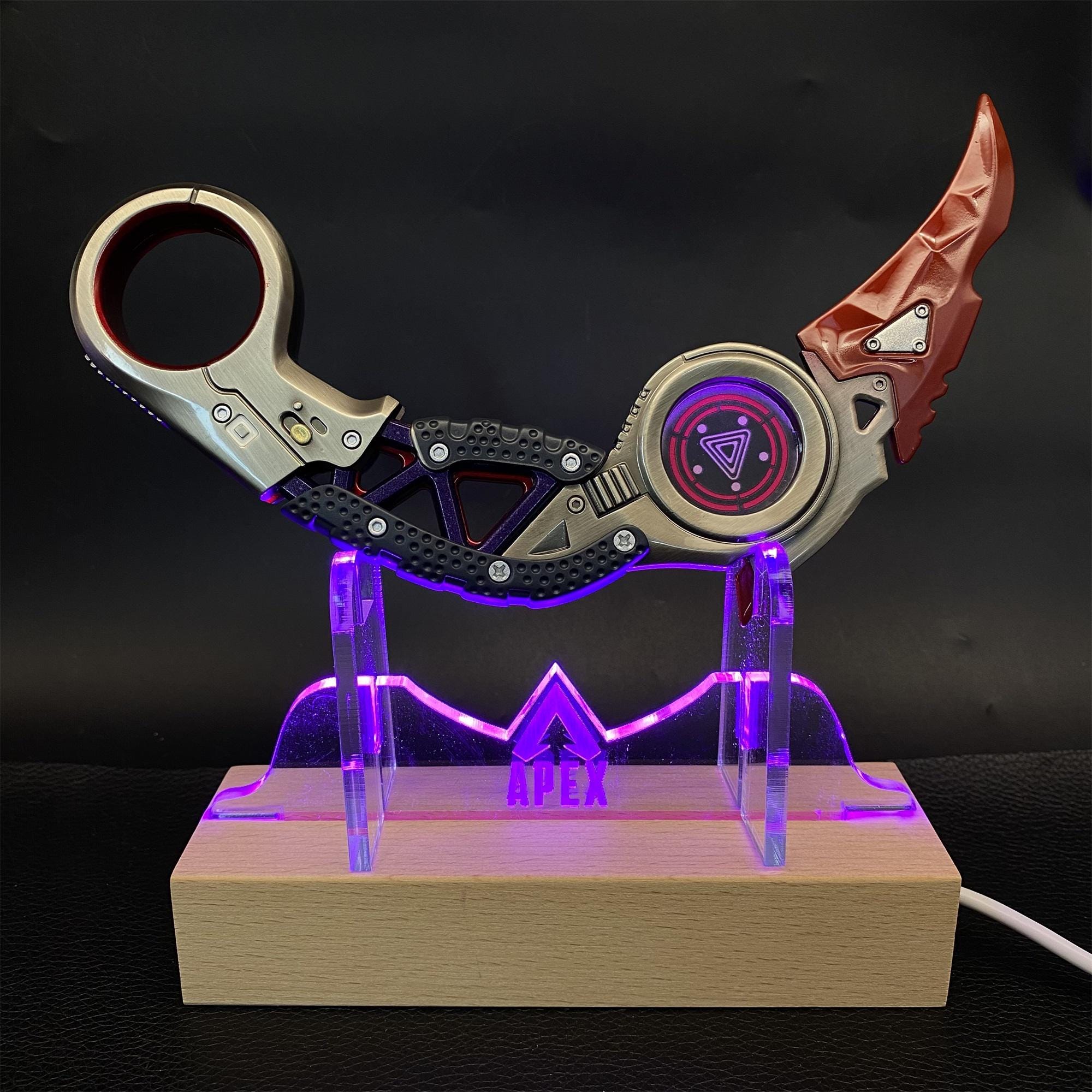新品・未開封　DOTA 2 バタフライの刃　プロップレプリリカ　Weta製 Customized Engraving Apex Karambit IRL Metal Raptor's Claw