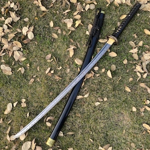 Handgefertigt Drachen Tsuba Katana Skyrim Oblivion Klassische Klinge Schwert Akavir Krieger Katana Für die Sammlung Bild 13