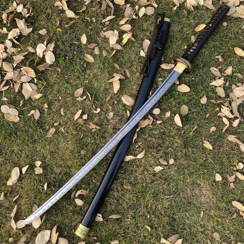 Handgefertigt Drachen Tsuba Katana Skyrim Oblivion Klassische Klinge Schwert Akavir Krieger Katana Für die Sammlung Bild 13