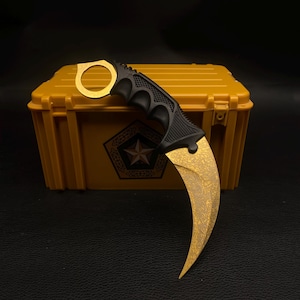 CSGO Lore Karambit-trainersmes: stalen mes, harsbehuizing