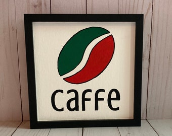 Caffe - Italian coffee sign - home decor - kitchen decor