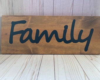 Personalized - Hand painted - Family - Wood sign