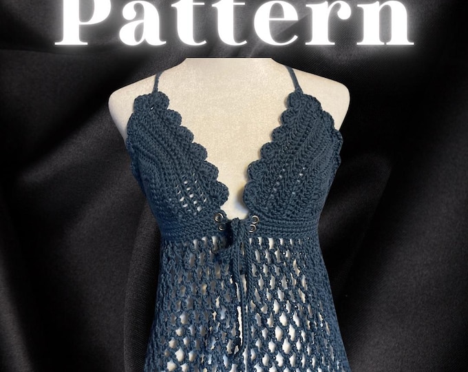 Front Tie Amesty Top - Written Crochet Pattern
