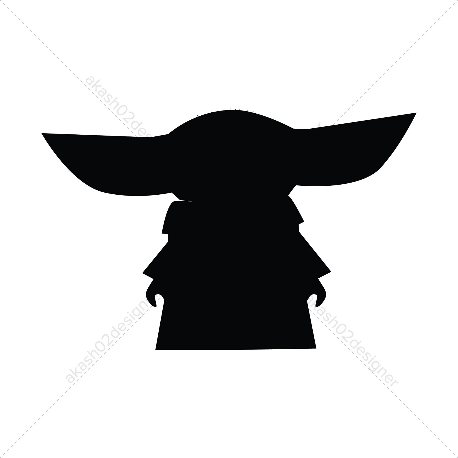 Download Super cute baby Yoda svg png jpeg AI EPS digital file | Etsy