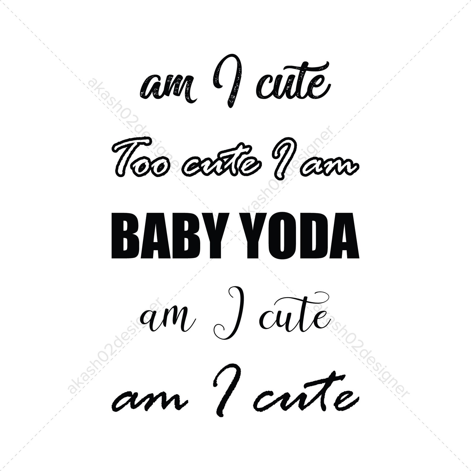 Download Super cute baby Yoda svg png jpeg AI EPS digital file | Etsy
