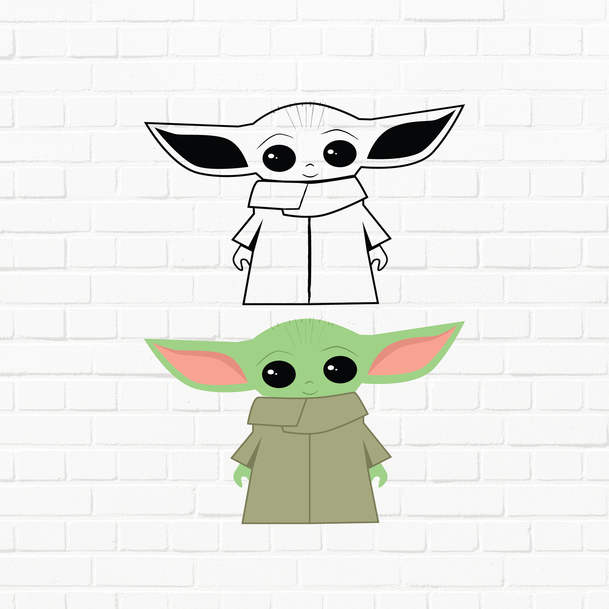 Download Super Cute Baby Yoda Svg Png Jpeg Ai Eps Digital File Etsy