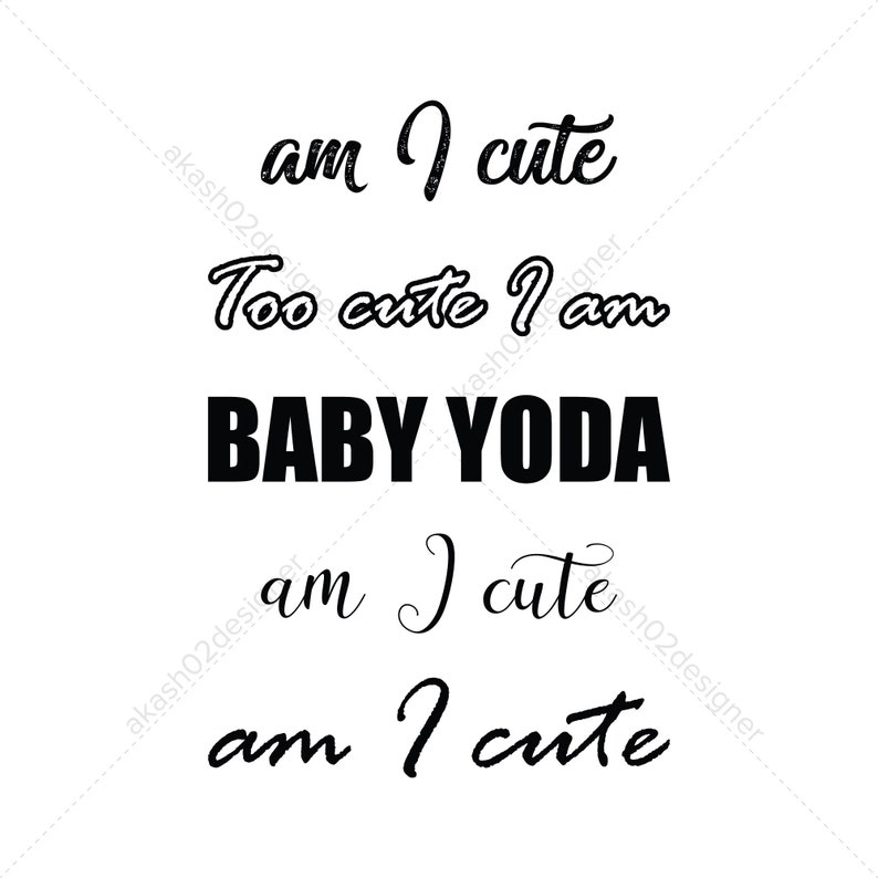 Download Super cute baby Yoda svg png jpeg AI EPS editable digital ...