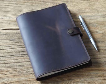 Personalized Leather Journal Diary Notebook , Sketchbook , Refillable A5 Notebook Cover , Travel Gift