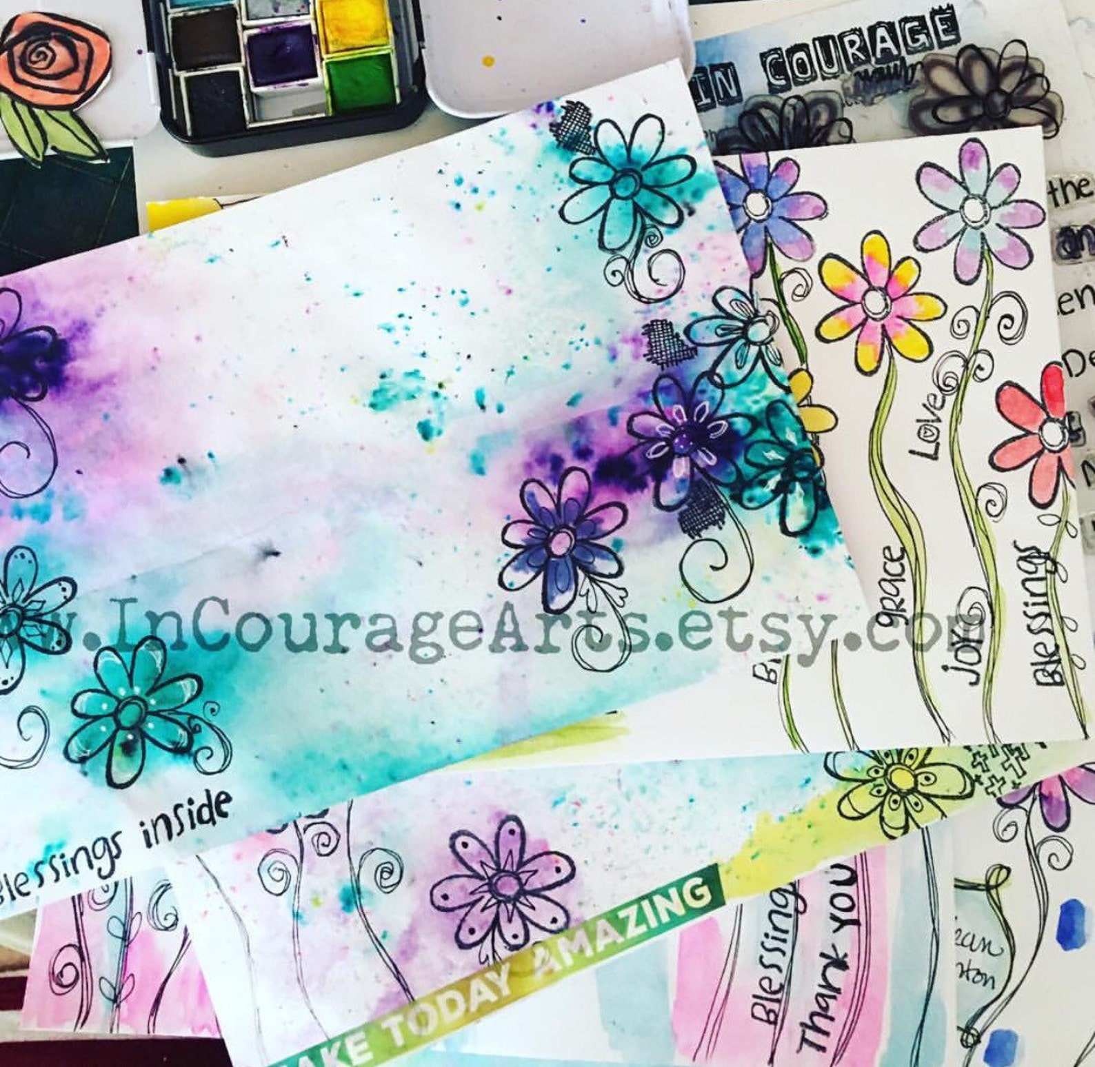 Beautiful Clear Polymer Stamp Set Dear God For Bible Etsy