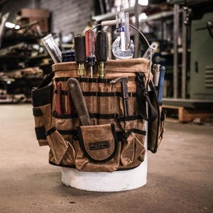 Readywares Waxed Canvas Tool Bucket Organizer