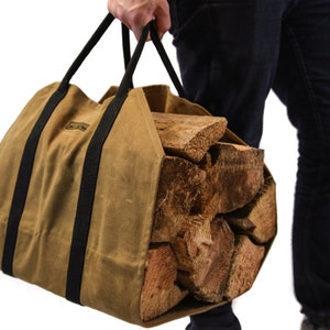 Readywares Waxed Canvas Firewood Carrier image 4