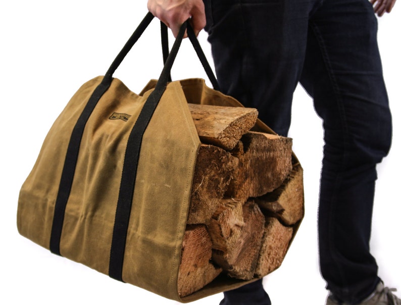 Readywares Waxed Canvas Firewood Carrier image 4