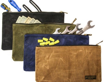 Readywares Waxed Canvas Zipper Bags 4-Pack