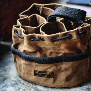 Waxed Canvas Parachute Nail Pouch | Tool and Hardware Organizer - Readywares