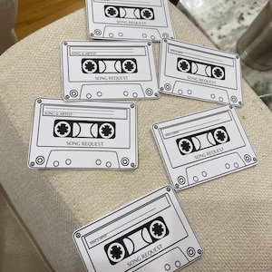 Cartes de demande de chanson ! Téléchargement numérique !