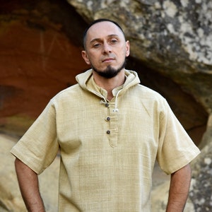 Short sleeve baja hoodie top