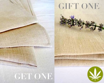 2 Sets Hemp Towels  6 Handwoven 100% Natural Hypoallergenic Bath Towel Hand Towel Washcloth Fast Drying Hemp Handmade