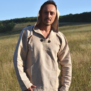 Hemp Hoodie 100% Hemp Handwoven Hemp Shirt Hemp Baja Sweatshirt image 4