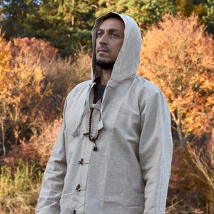Hemp Jacket | 100% Hemp Hoodie |  Hemp Mens | Hemp Clothing | Hemp Shirt | Hemp Long Sleeve Hemp Canvas Baja