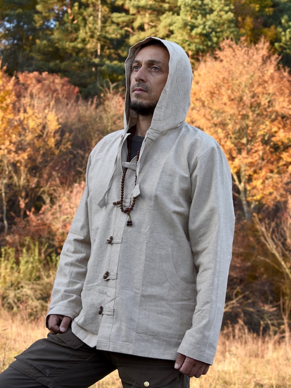 Hemp Jacket 100% Hemp Hoodie Hemp Mens Hemp Clothing Hemp Shirt