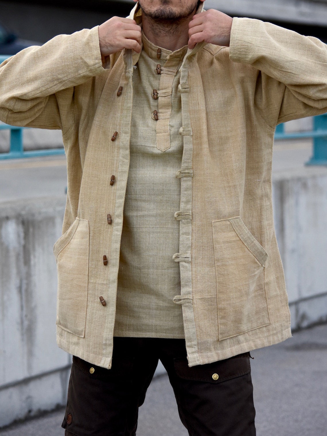 Hemp Jacket 100 Hemp Hoodie Hemp Mens Hemp Clothing Etsy Canada