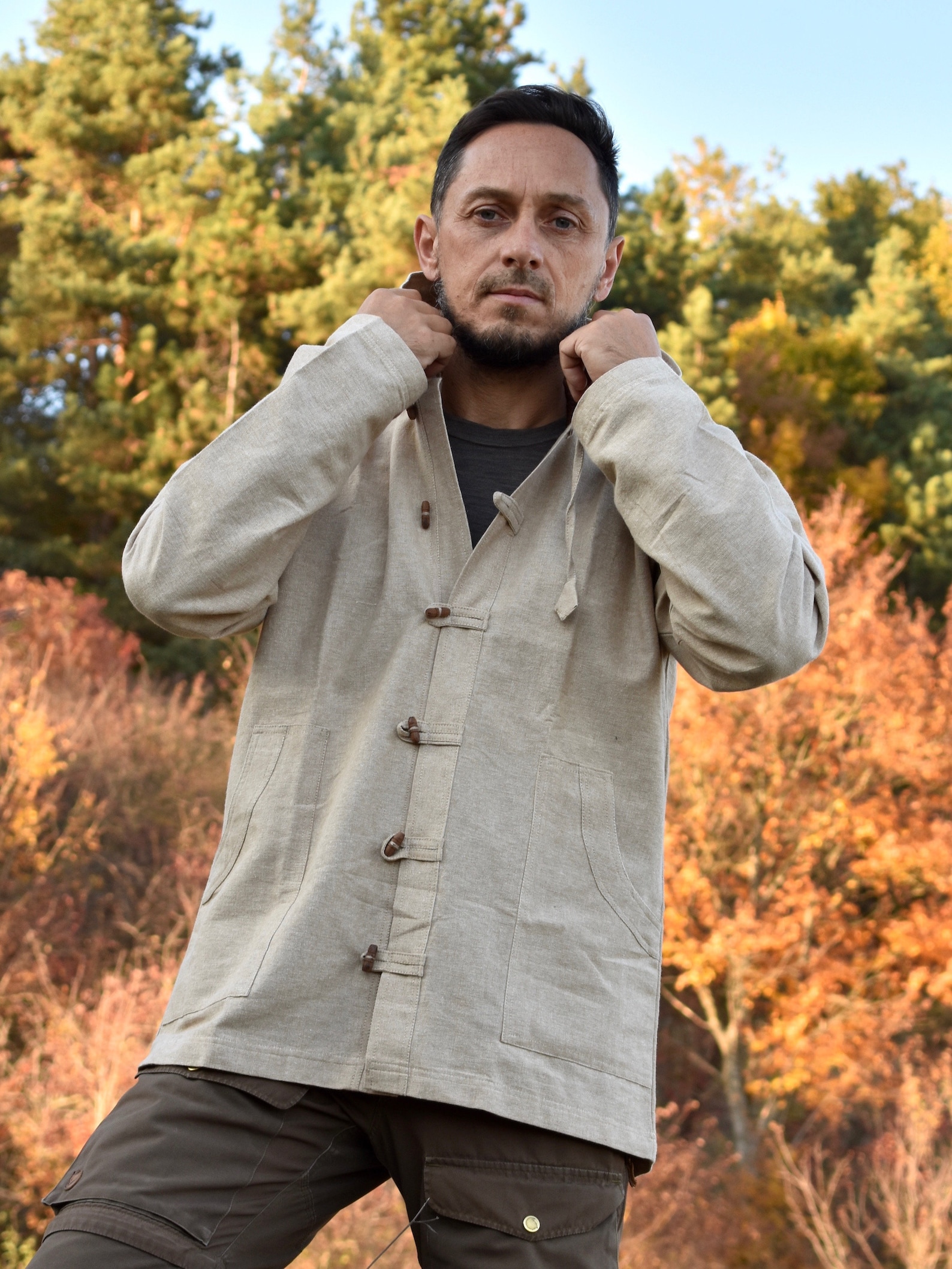 Hemp Jacket 100 Hemp Hoodie Hemp Mens Hemp Clothing Etsy