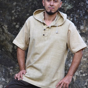 Hemp Shirt 100% Hemp Hoodie Baja Hemp Clothing Hemp Mens Organic Clothing Handwoven Clothing image 4