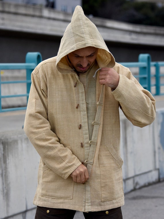 Hemp Jacket 100% Hemp Hoodie Hemp Mens Hemp Clothing Hemp Shirt Hemp Long  Sleeve 