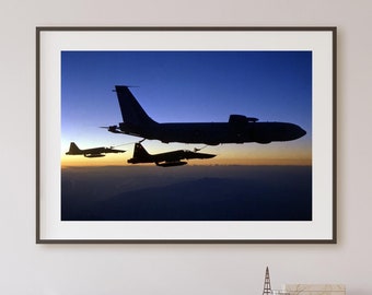 Northrop F-5E Tiger II Refueling Print – Military Aviation Art