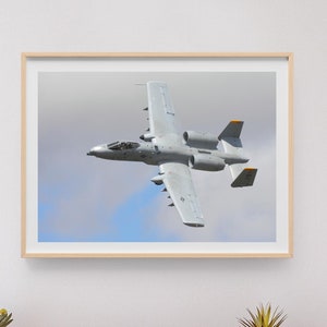 Fairchild Republic A-10 Thunderbolt II Airplane Watercolor Print