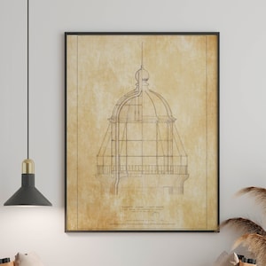 Minot&#39;s Ledge Lantern Section Blueprint -  Massachusetts Lighthouse, Lighthouse Print, Maritime Poster, Beach House Decor, Lighthouse Poster