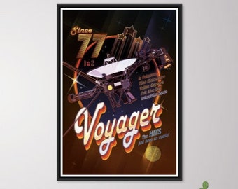 Voyager Raumsonden Poster NASA - Raum Poster, NASA Poster, JPL Poster, Weltraum-Exploration Poster, Planet Exploration Poster, Astronaut