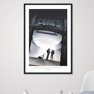 NASA Ceres Space Travel Poster - Space Poster, NASA Poster, JPL Poster, Space Exploration Poster, Planet Exploration Poster, Astronaut