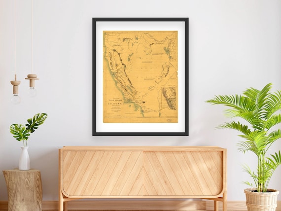 Mapa De La Fiebre Del Oro En California