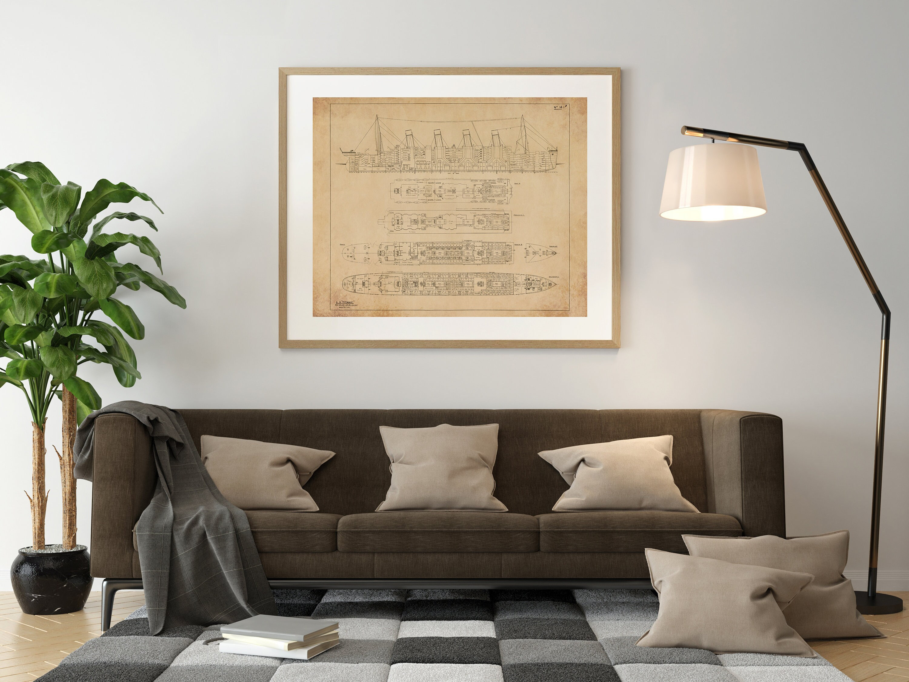 RMSタイタニック号の設計図アートプリント – 船舶の図面 - Etsy 日本