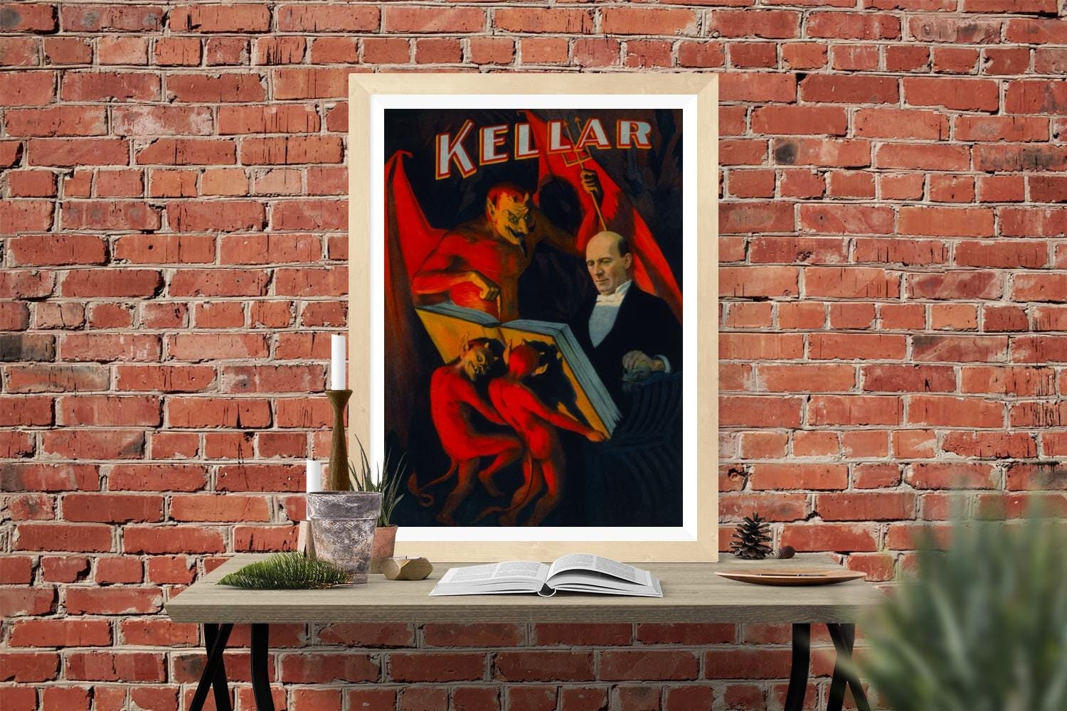 Kellar Magician Poster – Vintage Magic Show Art Print - Etsy