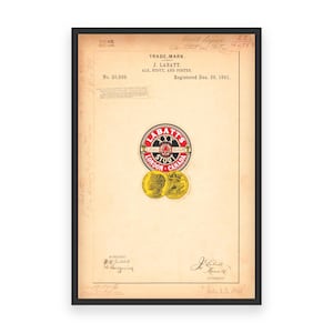 Ale, Stout, and Porter 1891 Poster - Vintage Beer Branding, Classic Canadian Brewery Label Art, Antique Labatt’s Collectible Print