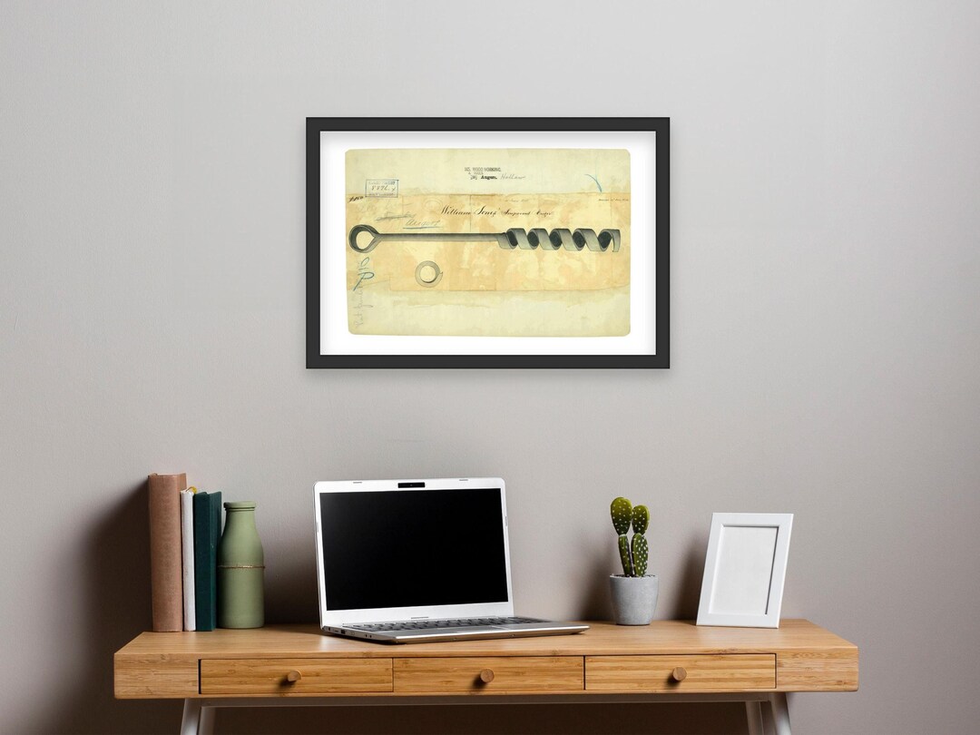 Auger Patent Print 1835: Vintage Woodworking Tool Art - Etsy