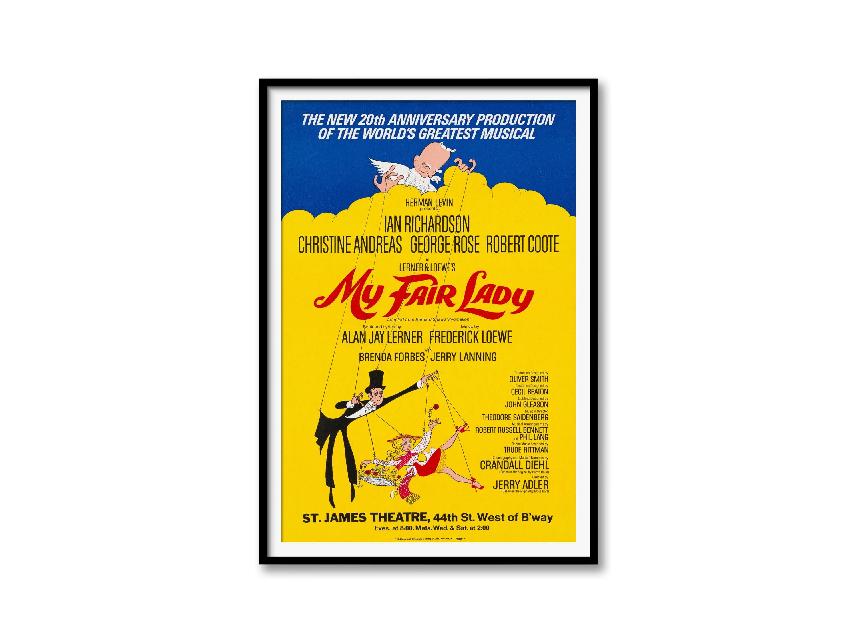 My Fair Lady Broadway Poster – 1976 Revival, Retro Theater Art - Etsy