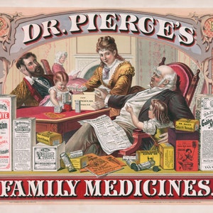 Old Remedy Ad Poster 1874 - Old Poster, Old Ad, Vintage Medicine Ad, Doctor Gift, Medical Student Gift, Doctor Office Decor,
