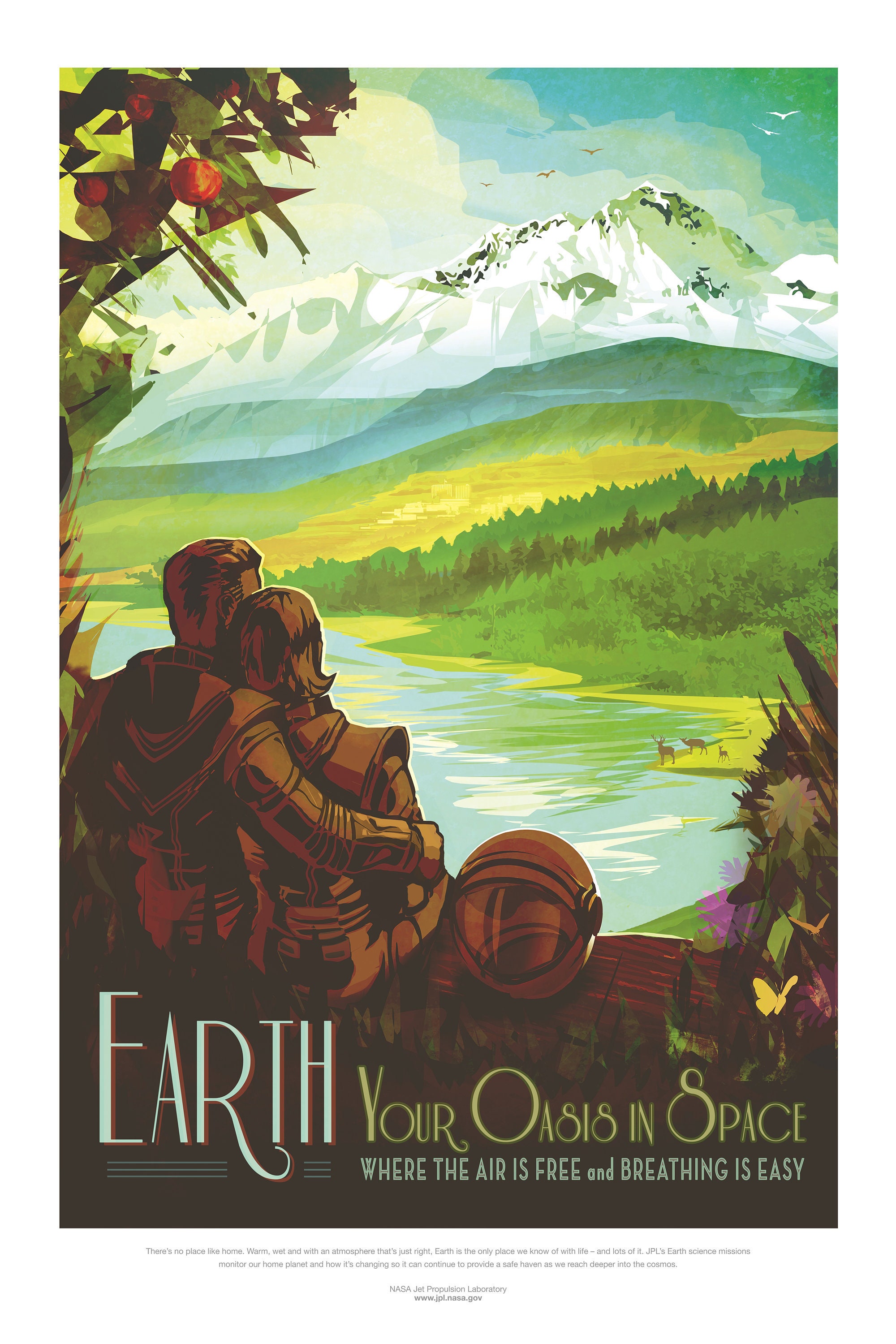 Earth Space Travel Poster – NASA JPL, Visions of the Future - Etsy