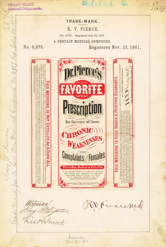 Dr. Pierce's Medicine Label Art Print – Vintage Medical Decor - Etsy
