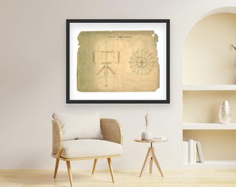 Windmill Patent Print 1838 – Vintage Engineering Wall Art